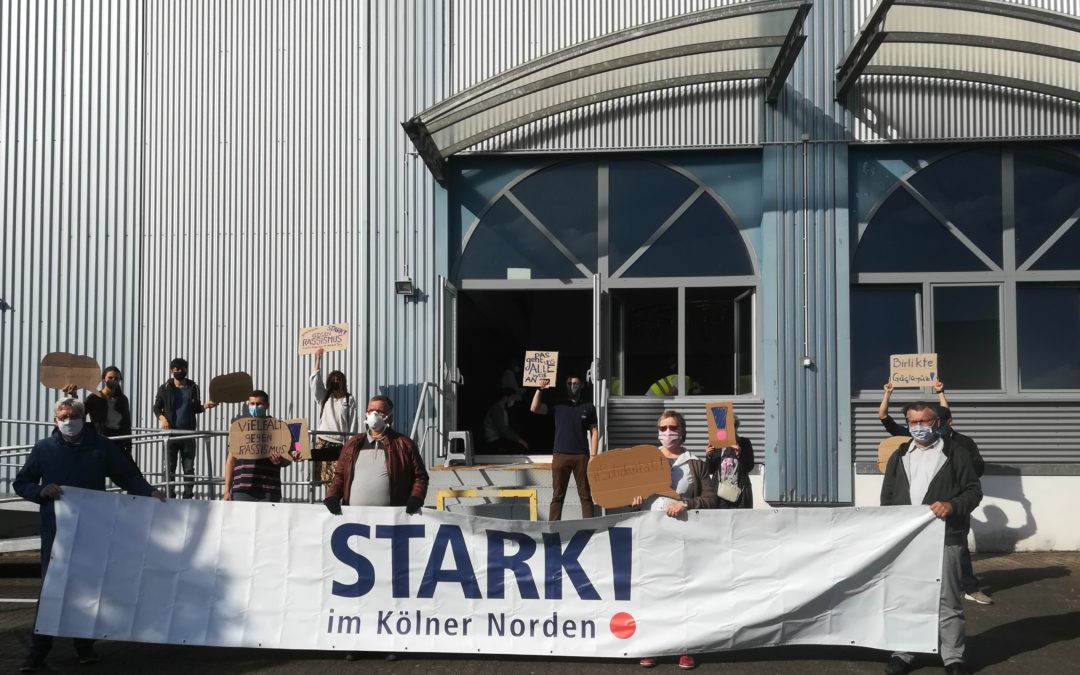STARK! in Aktion gegen den Angriff auf die Ditib Zentralmoschee Chorweiler